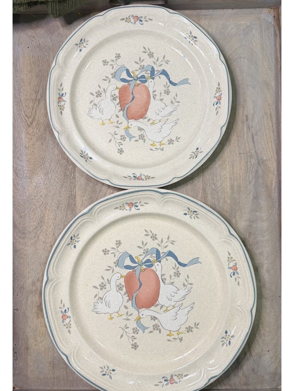 International Marmalade 8868 Goose Stoneware Dinner Plate and Platter